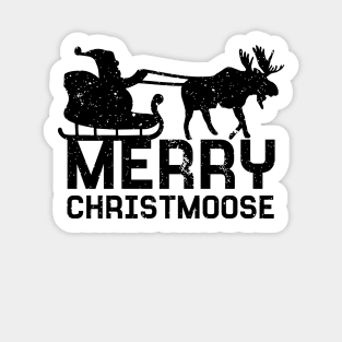 Merry Christmoose Funny Moose Shirt Christmas Pajama for Moose Lovers Sticker